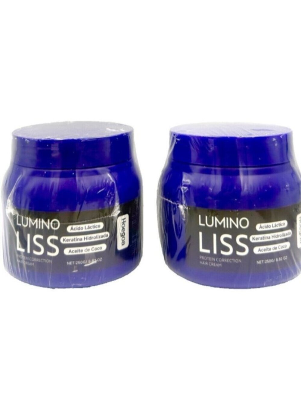 Lot of 2 Jars Lumino Liss Protein Correction Hair Cream 8.82 Oz Sealed
